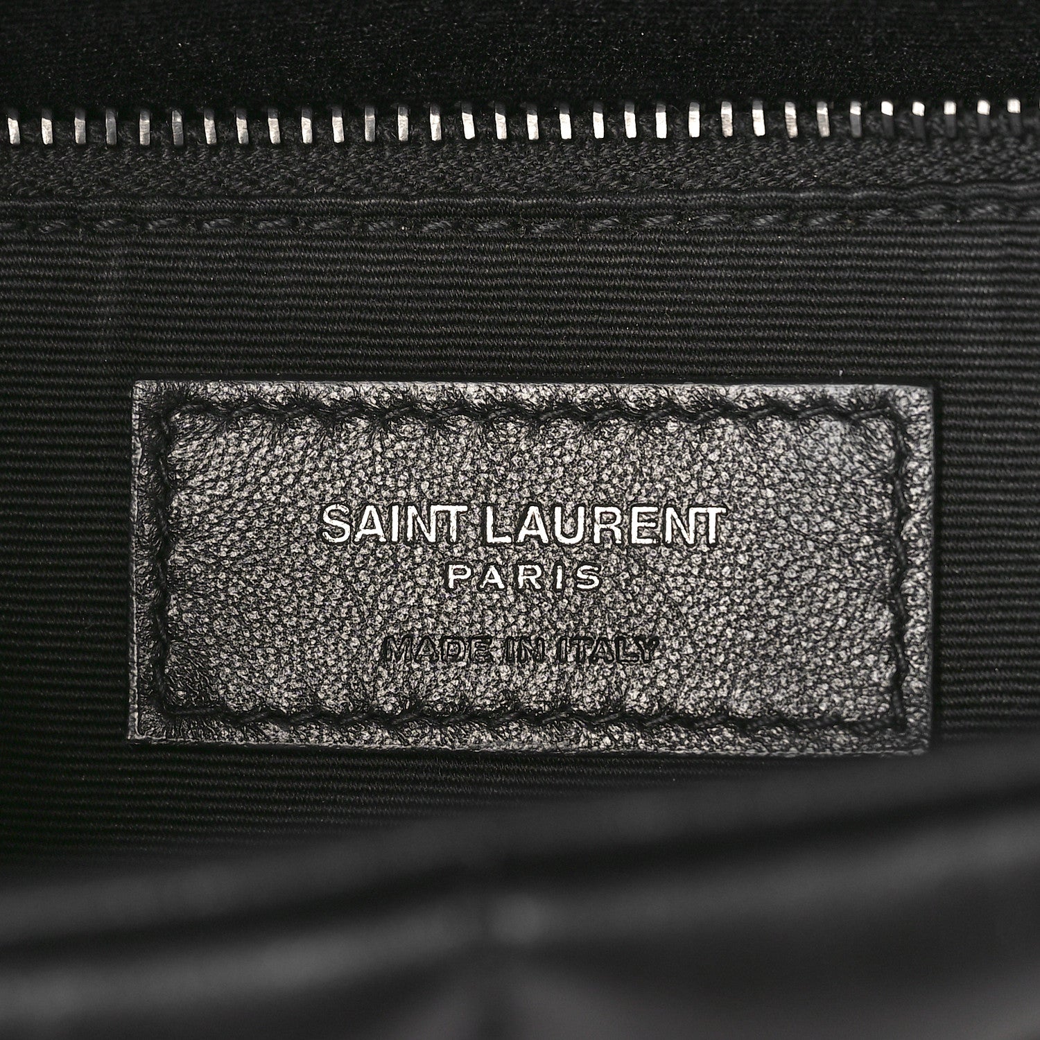 Saint Laurent Lambskin Quilted Toy Loulou Puffer Monogram Monochrome Chain Satchel Black 6 of 10