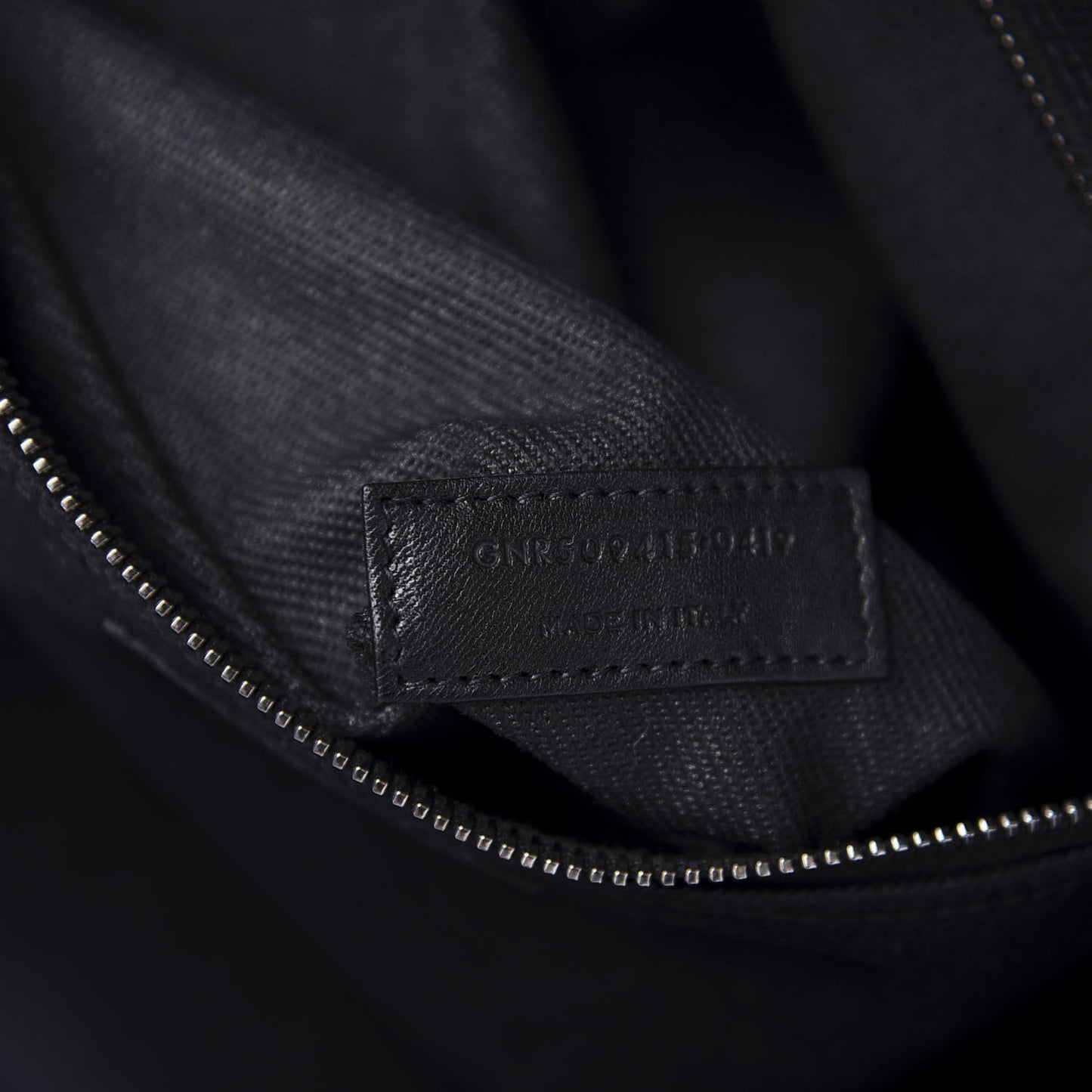 Linen Calfskin Rive Gauche Tote Black