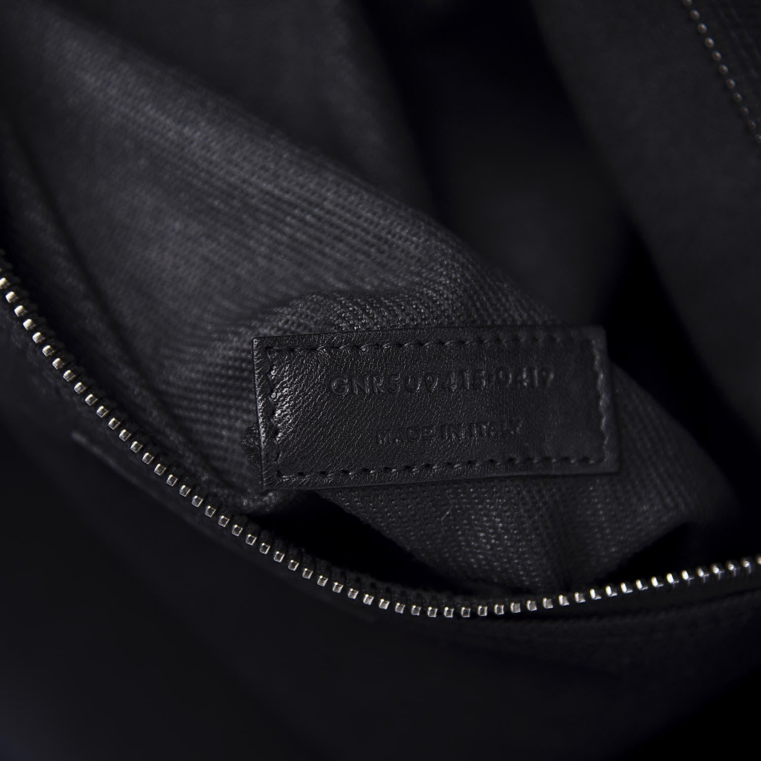 Saint Laurent Linen Calfskin Rive Gauche Tote Black 9 of 10