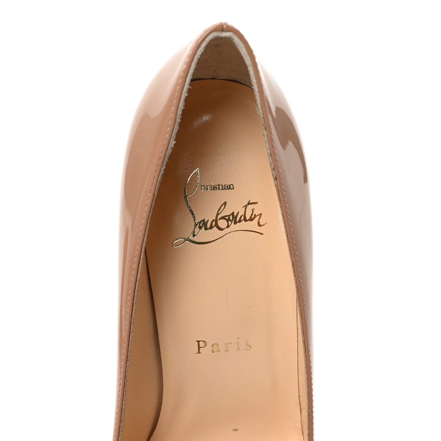 Christian Louboutin Patent Decollete 554 85 Pumps 36 Nude 7 of 8
