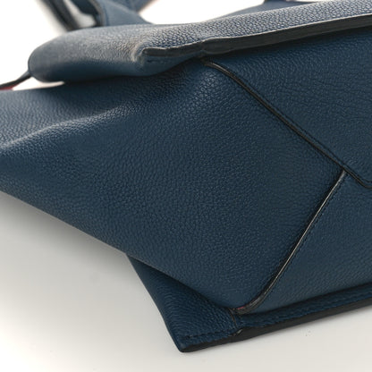 Celine Baby Grained Calfskin Small Tri-Fold Bag Steel Blue 6 of 12