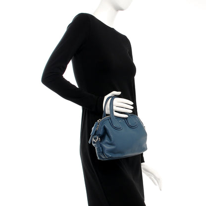 Givenchy Waxy Grained Calfskin Micro Nightingale Mineral Blue 2 of 8