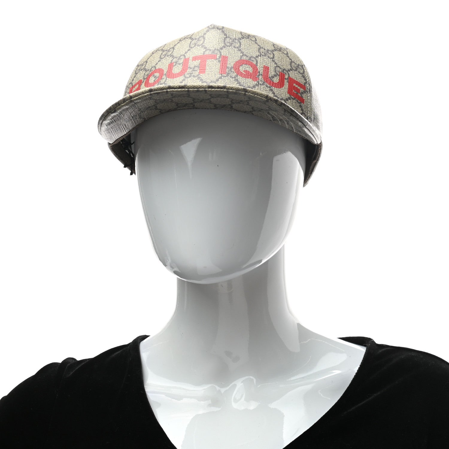 Gucci GG Supreme Monogram Boutique Print Baseball Hat M Beige 2 of 8