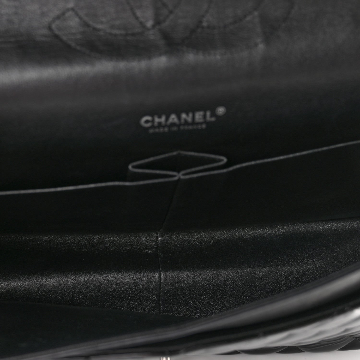 Chanel Patent Quilted Maxi Double Flap Black 5 of 10