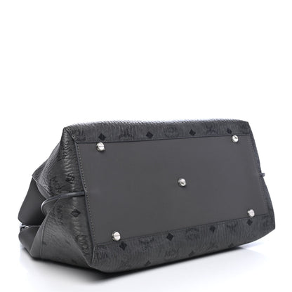MCM Calfskin Ottomar Monogram Large Essential Tote Phantom Grey 4 of 9