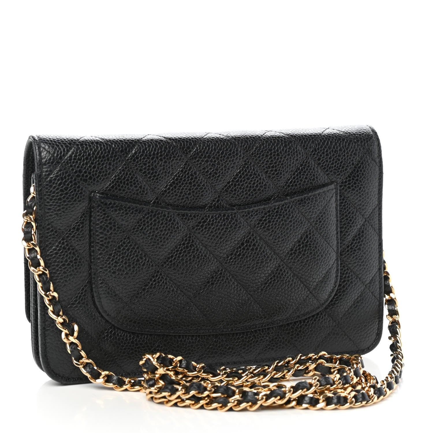 Chanel Caviar Quilted Wallet On Chain WOC Black 3 of 11