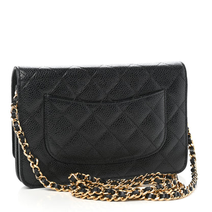 Chanel Caviar Quilted Wallet On Chain WOC Black 3 of 11