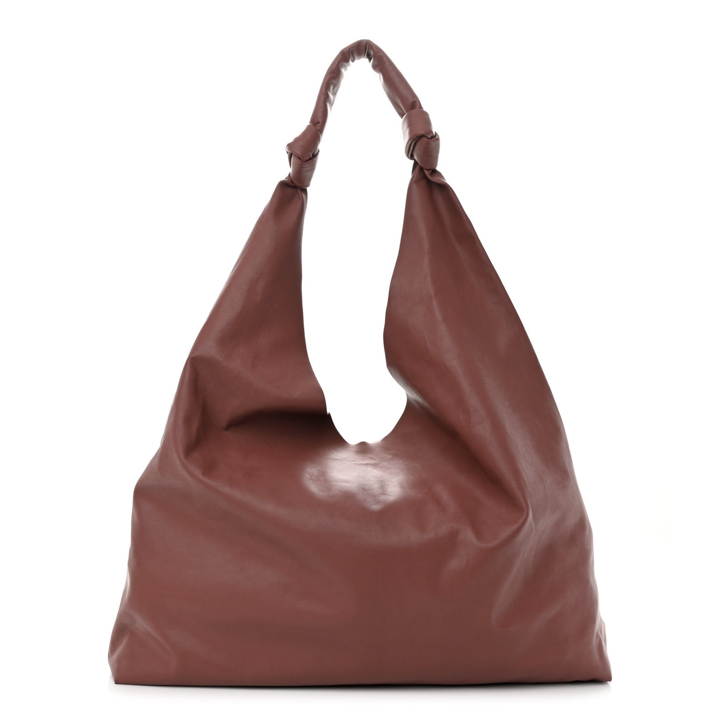 Supple Nappa Bindle Two Bag Burgundy
