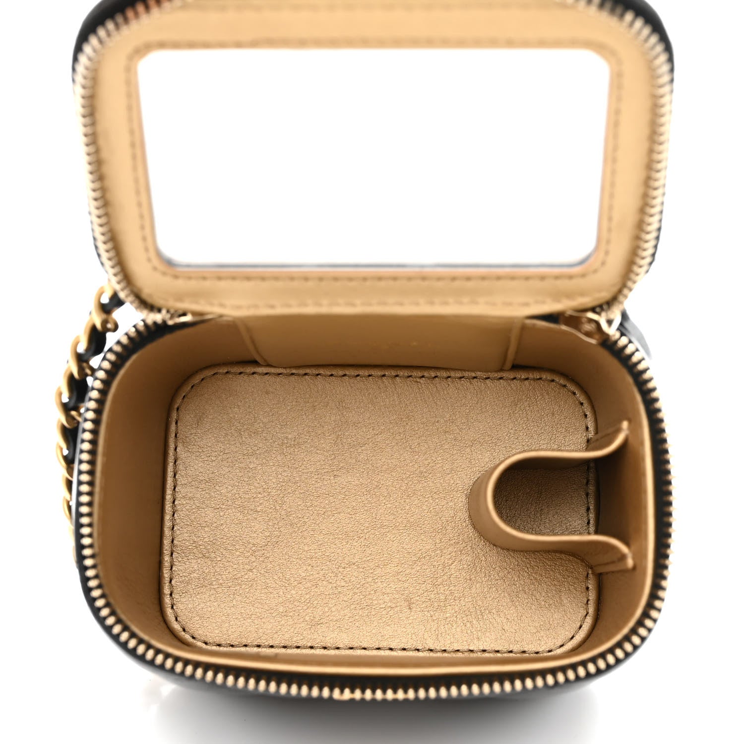 Chanel Lambskin Quilted Mini Pearl Crush Vanity Case With Chain Black 5 of 11