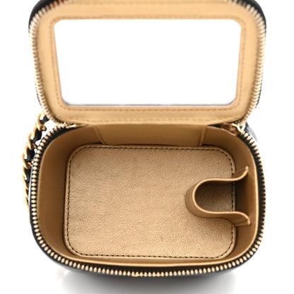 Chanel Lambskin Quilted Mini Pearl Crush Vanity Case With Chain Black 5 of 11