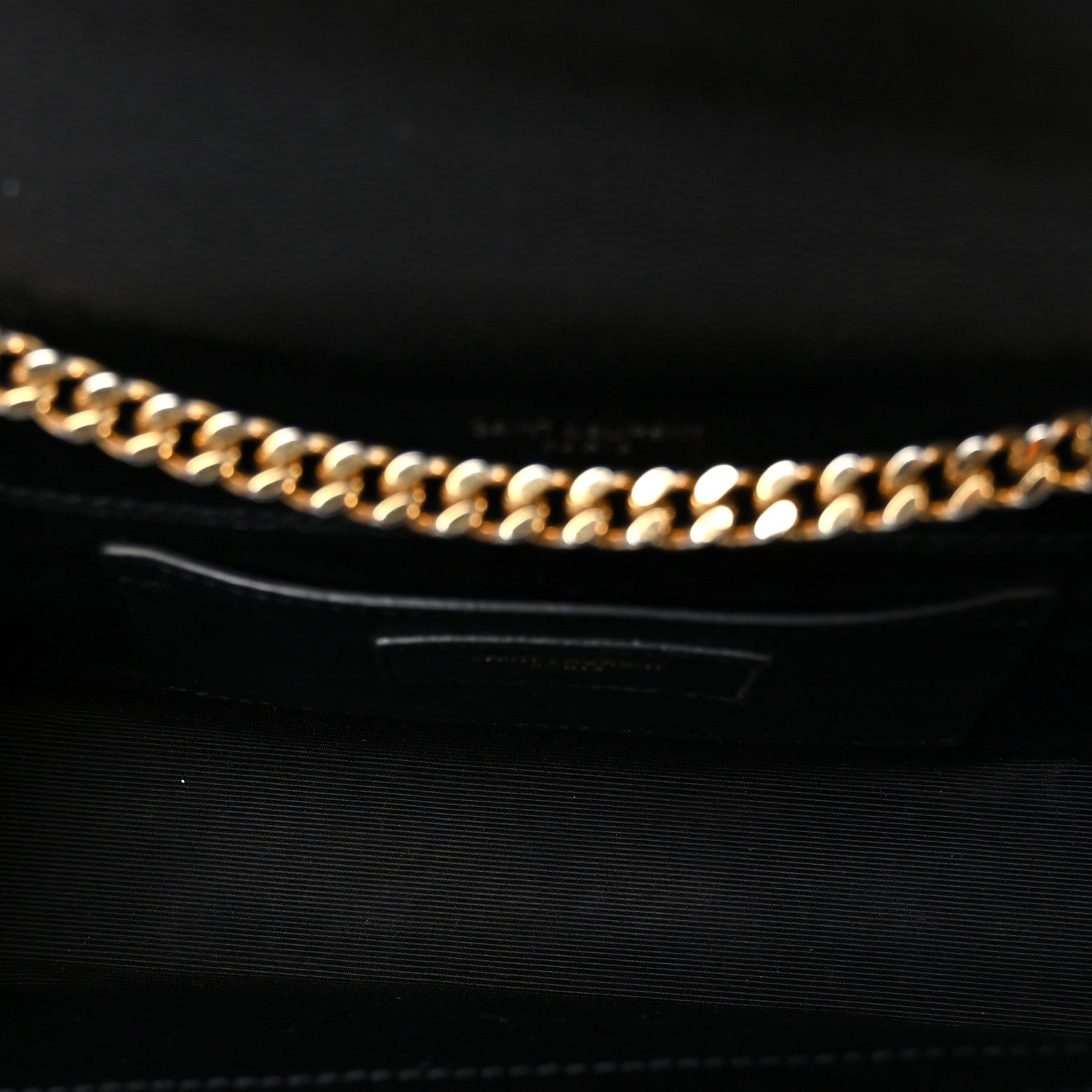 Saint Laurent Grain De Poudre Textured Mixed Matelasse Triquilt Small Monogram Satchel Black 5 of 11