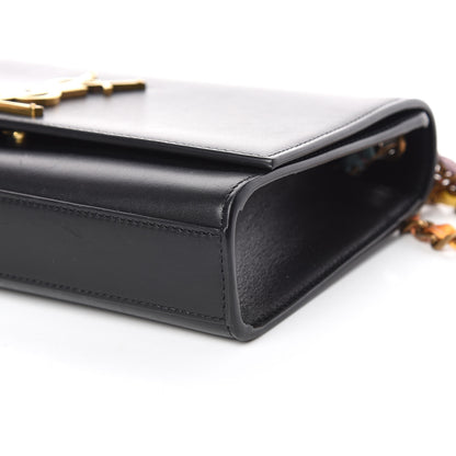 Saint Laurent Calfskin Medium Monogram Kate Satchel Black Multicolor 6 of 10