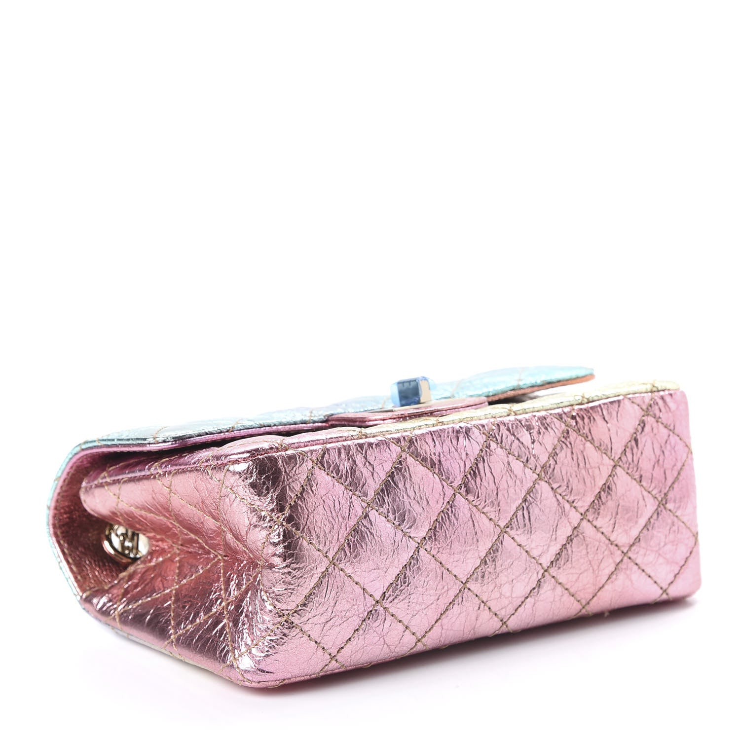 Chanel Metallic Goatskin Quilted Mini 2.55 Reissue Flap Multicolor 4 of 12
