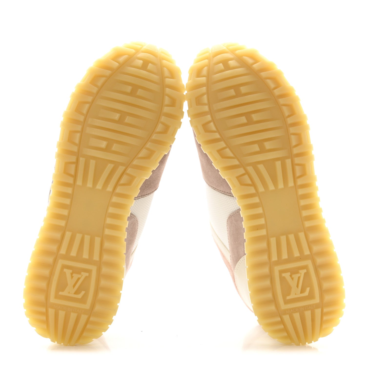Louis Vuitton Suede Mesh Run Away Sneakers 35.5 White Grey 6 of 11
