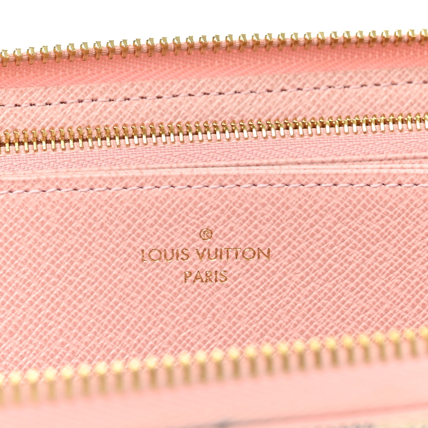 Damier Azur Zippy Wallet Rose Ballerine