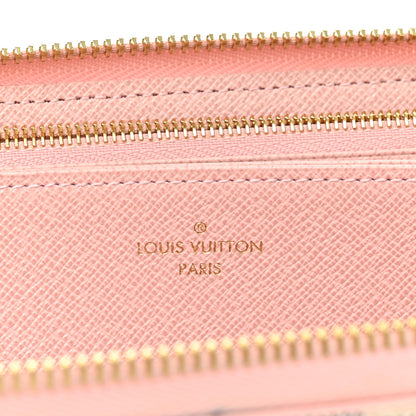 Louis Vuitton Damier Azur Zippy Wallet Rose Ballerine 6 of 9