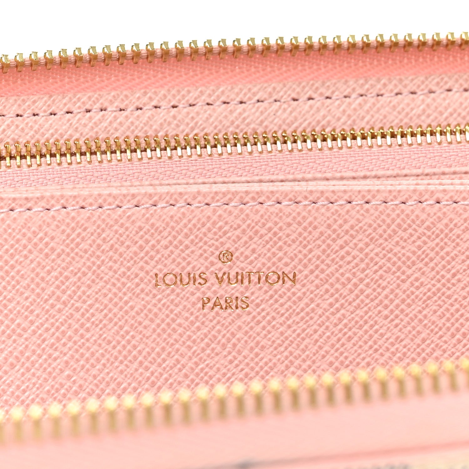 Louis Vuitton Damier Azur Zippy Wallet Rose Ballerine 6 of 9