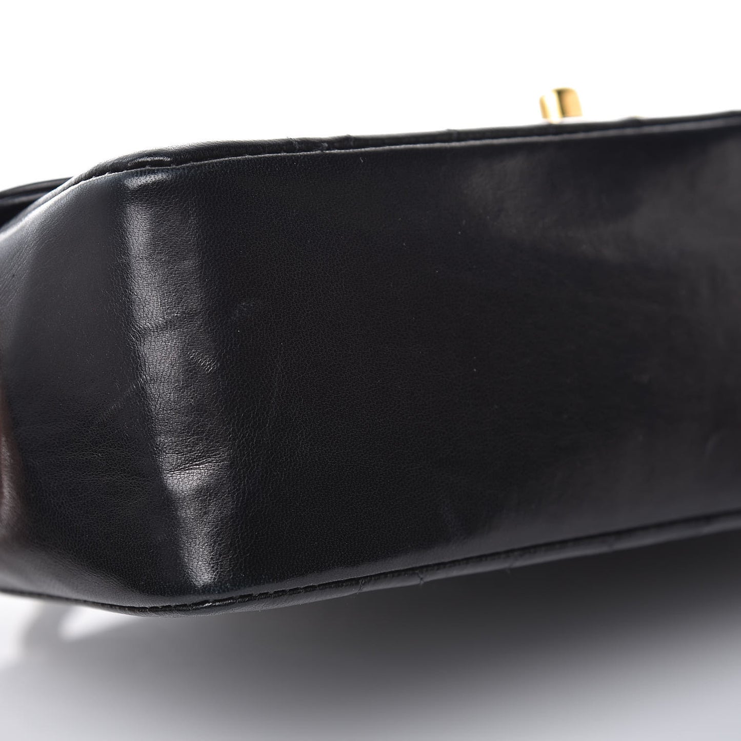 Lambskin Quilted Small Single Flap Black