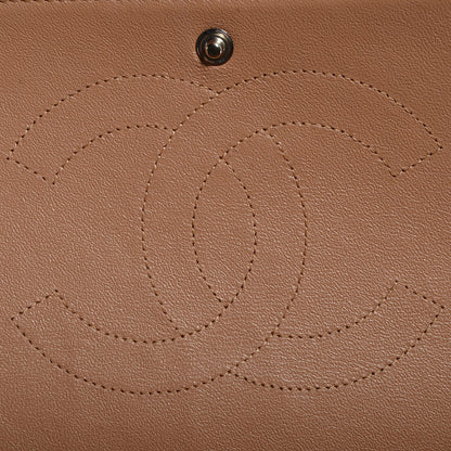 Chanel Patent Maxi Double Flap Light Brown 7 of 11