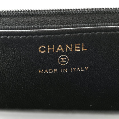 Chanel Lambskin Quilted Top Handle Wallet On Chain WOC Black 7 of 12