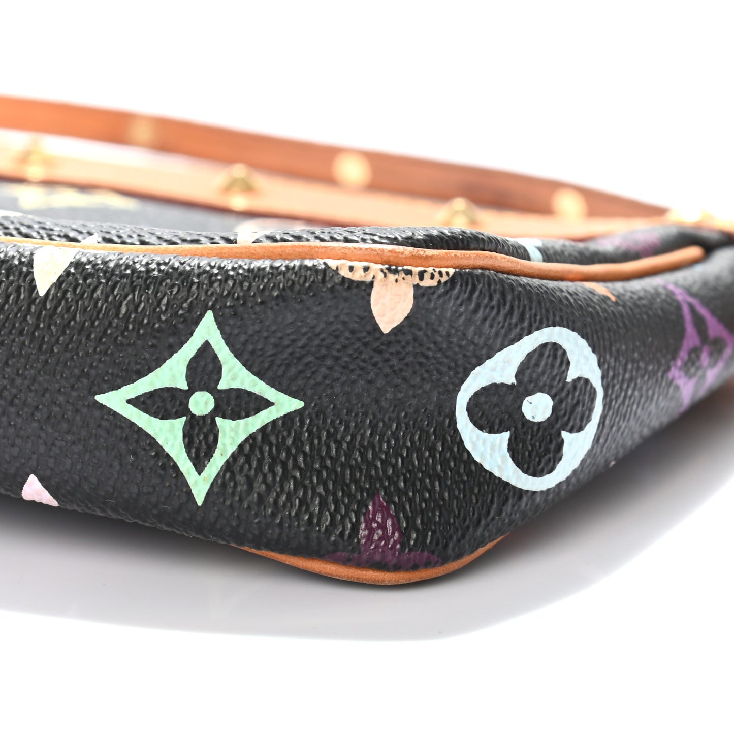 Monogram Multicolor Pochette Accessories Black