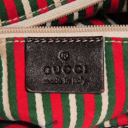 Gucci Monogram Medium New Britt Hobo Dark Brown 6 of 7