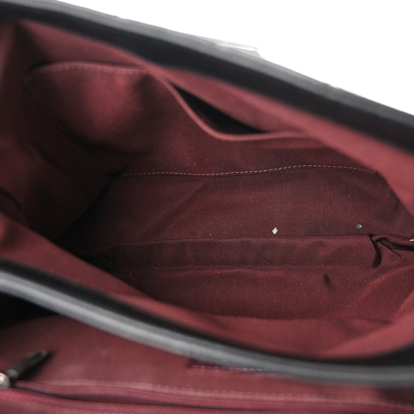 Goatskin Quilted Small CC University Shopping Tote Black