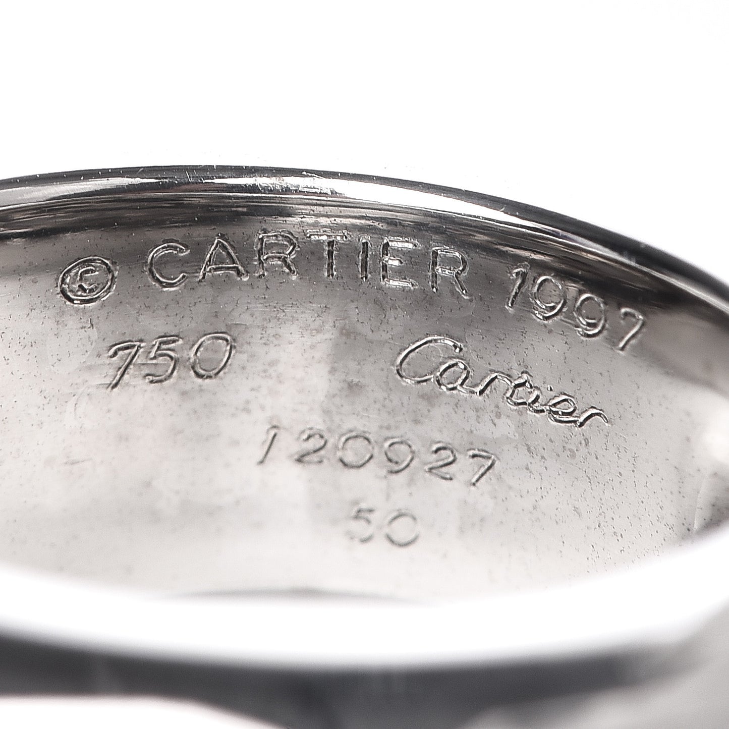 18K White Gold Nouvelle Vague Dome Ring 50 5.25
