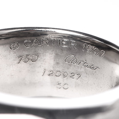 Cartier 18K White Gold Nouvelle Vague Dome Ring 50 5.25 5 of 5