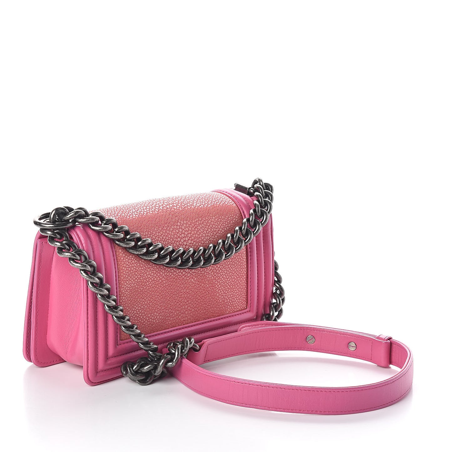 Galuchat Stingray Small Boy Flap Pink