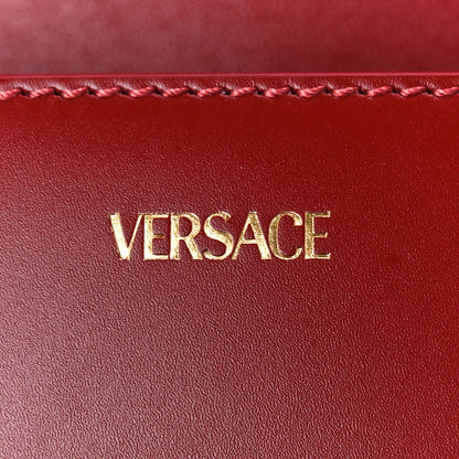 Versace Calfskin Large Greca Goddess Shoulder Bag Red 8 of 12