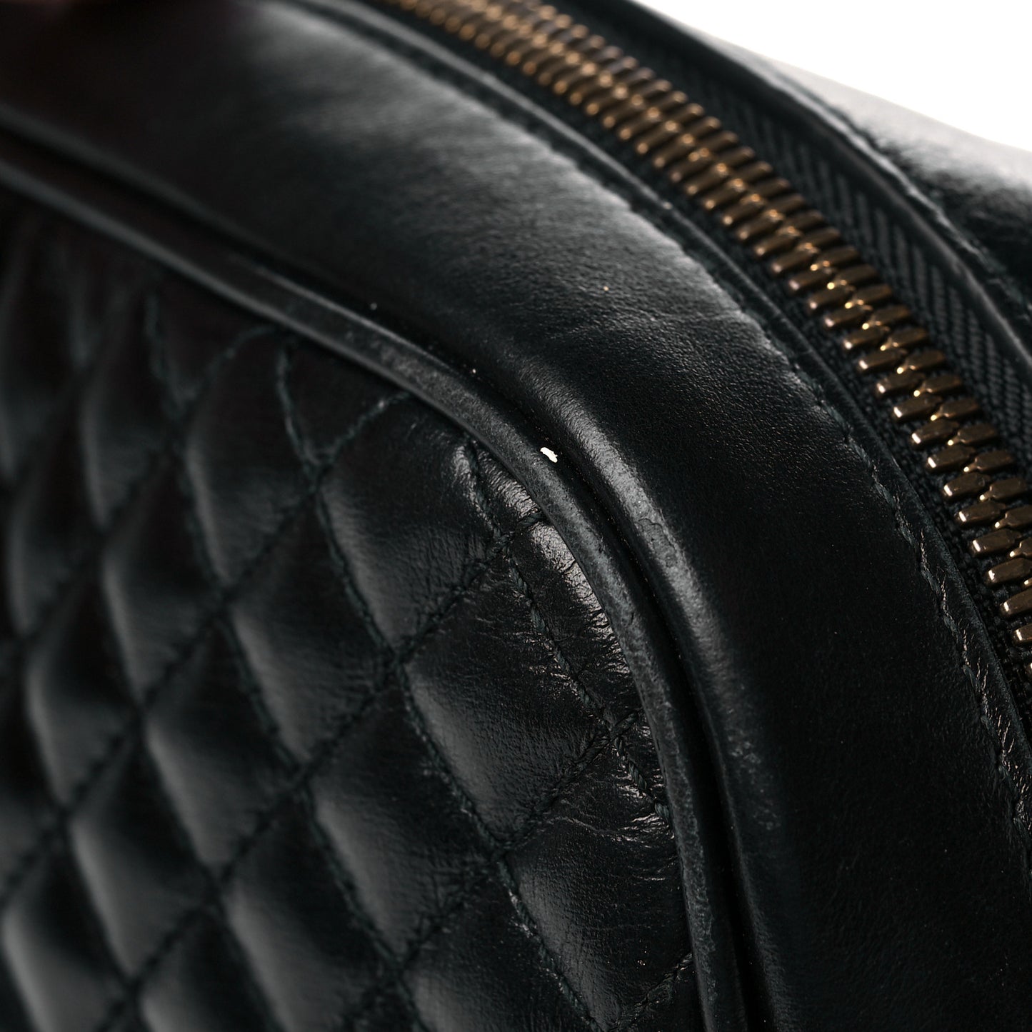 Calfskin Web Trapuntata Small GG Shoulder Bag Black