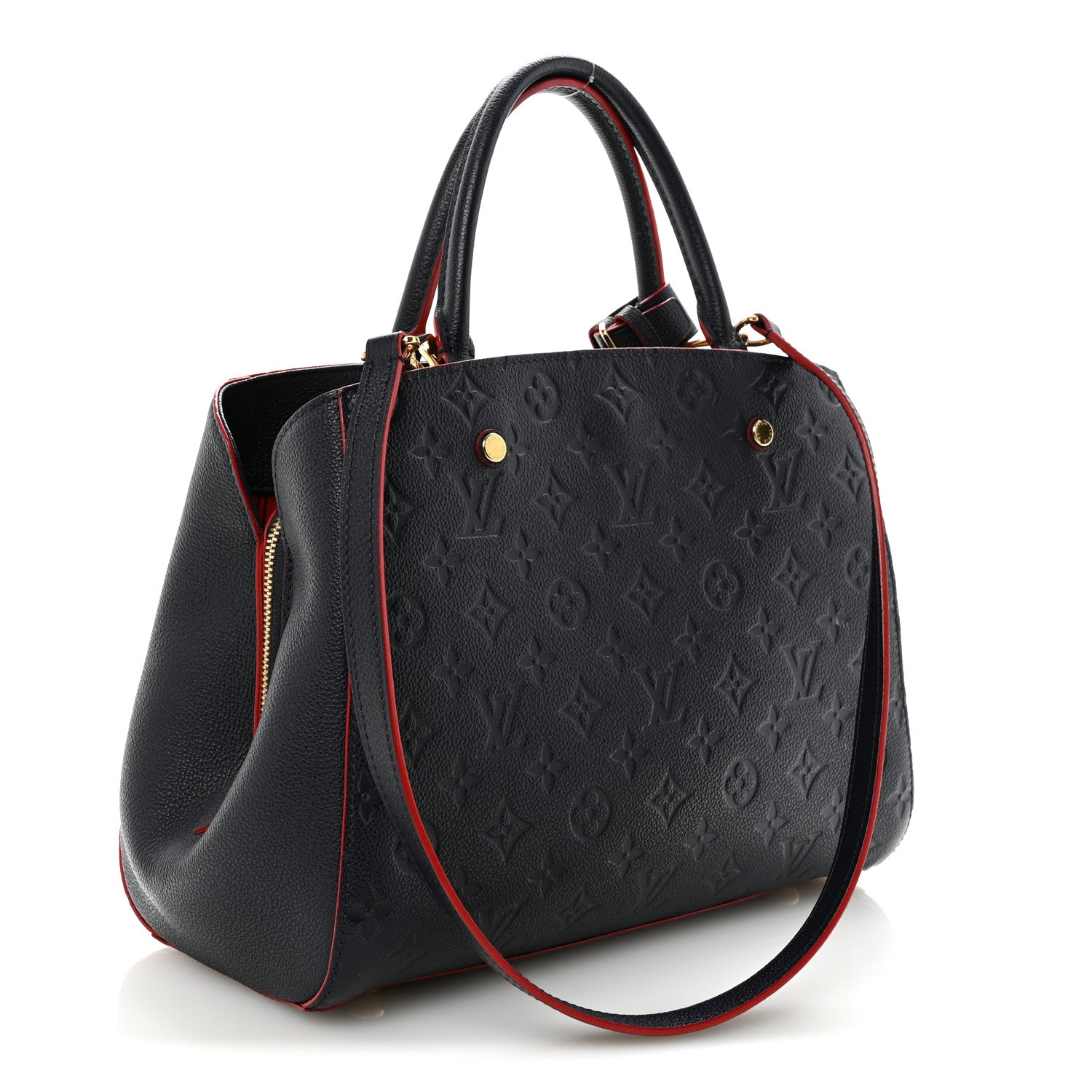 Louis Vuitton Empreinte Montaigne MM Marine Rouge 3 of 9