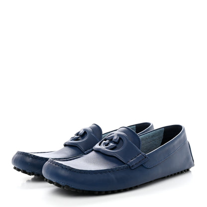Gucci Soft Clove Calfskin Mens Interlocking G Driver Loafers 10.5 Royale 3 of 17