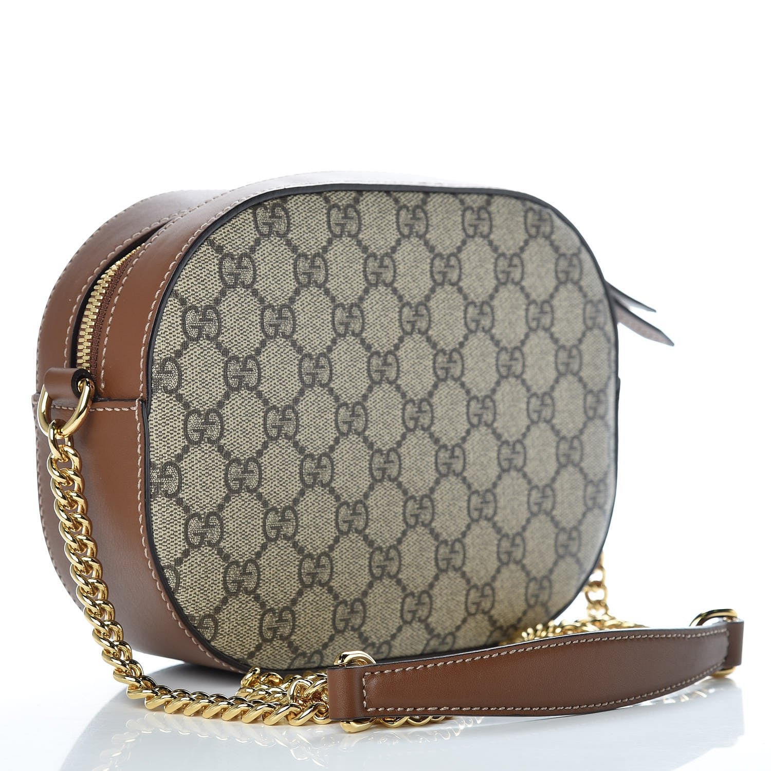 Gucci GG Supreme Monogram Blind For Love Embroidered Mini Chain Shoulder Bag Beige Tuscany 3 of 12