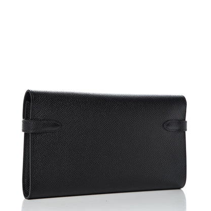 Hermes Epsom Kelly Longue Wallet Black 3 of 9