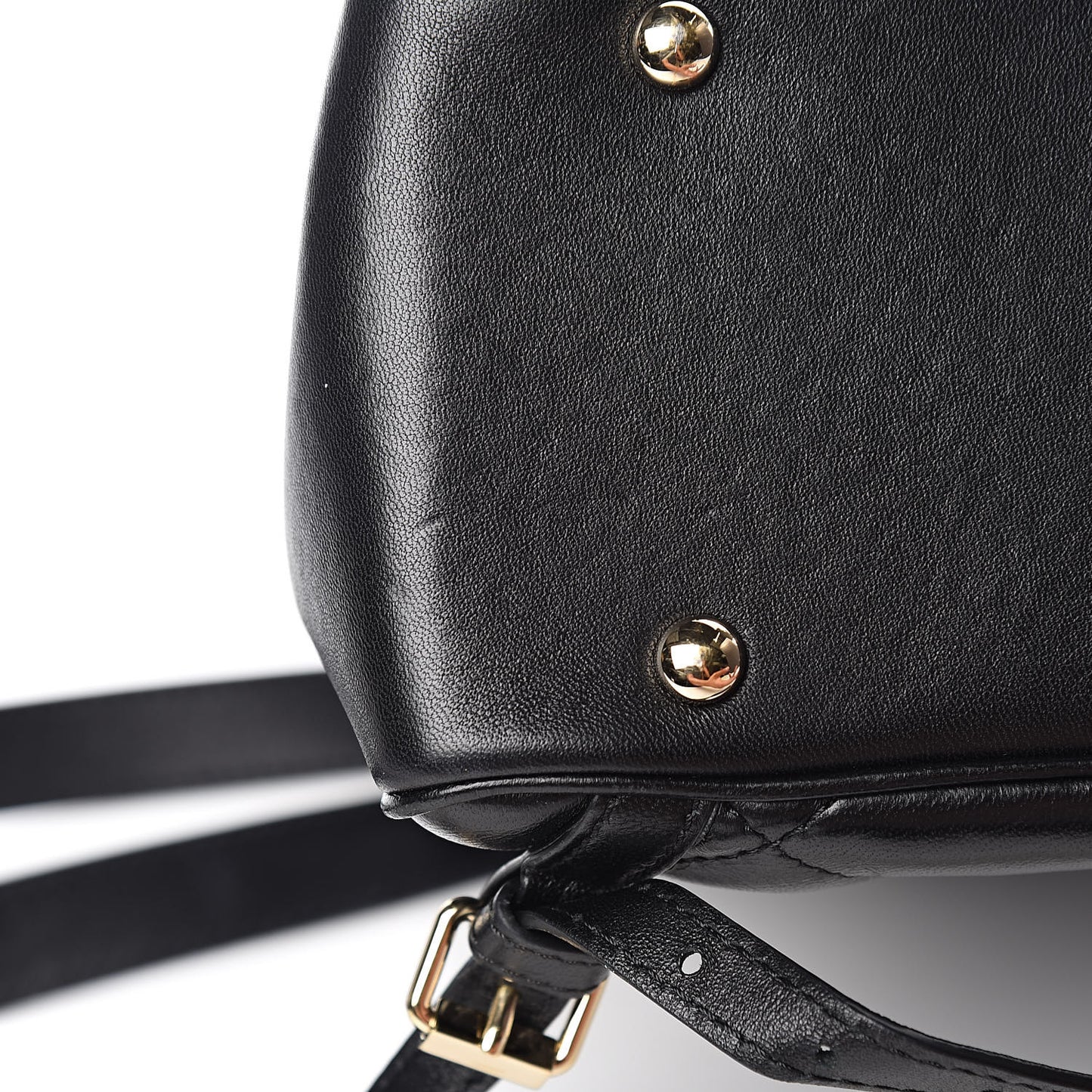 Lambskin Quilted Chain Backpack Black