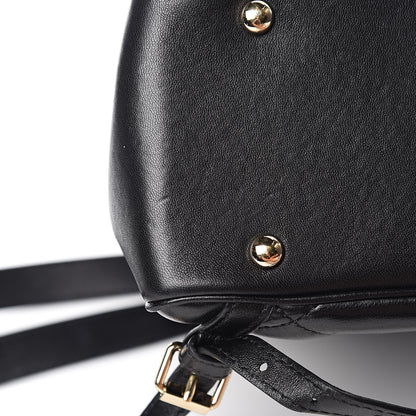 Chanel Lambskin Quilted Chain Backpack Black 15 of 17