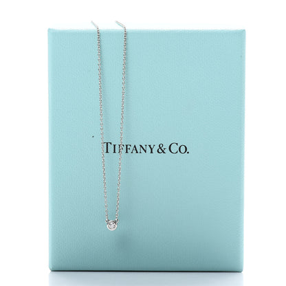 Tiffany Sterling Silver Diamond .05ct Elsa Peretti Diamonds by the Yard Pendant Necklace 8 of 8