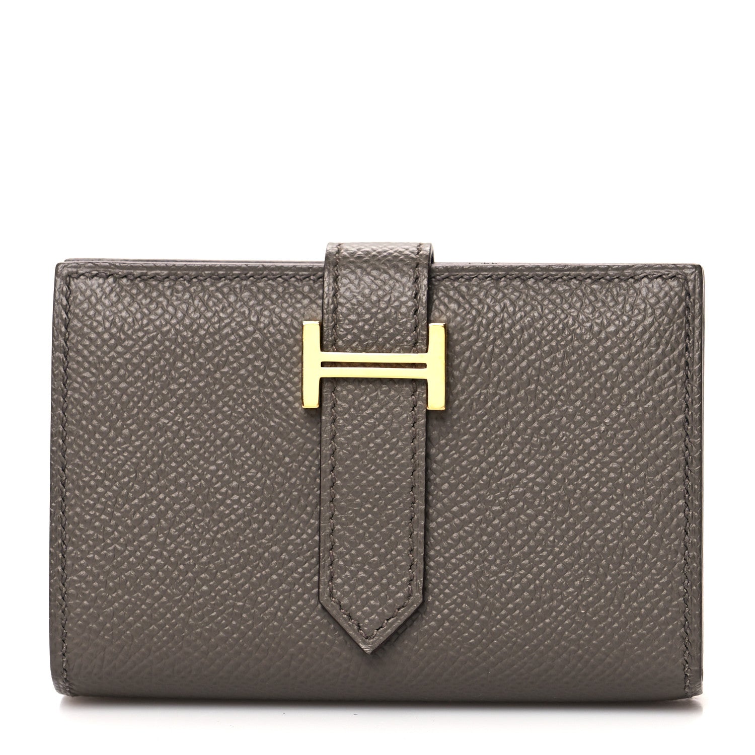 Hermes Epsom Mini Bearn Wallet Etain 1 of 8