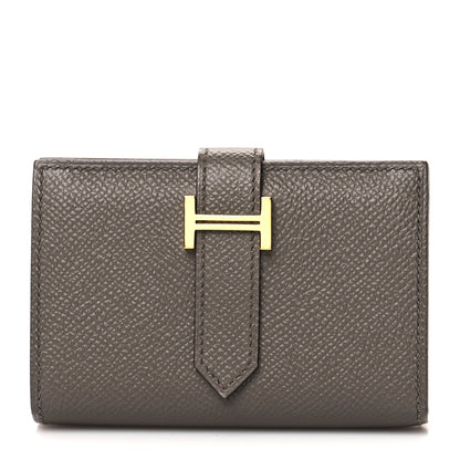Hermes Epsom Mini Bearn Wallet Etain 1 of 8