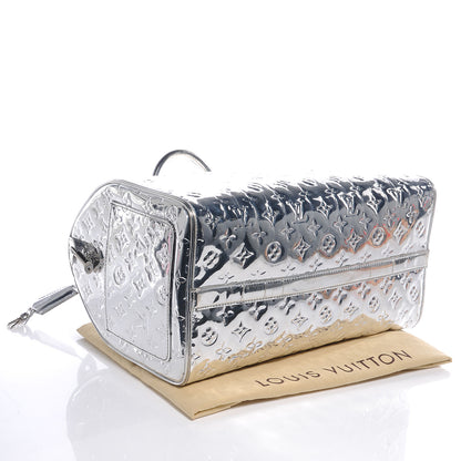 Louis Vuitton Monogram Miroir Speedy 35 Silver 4 of 9