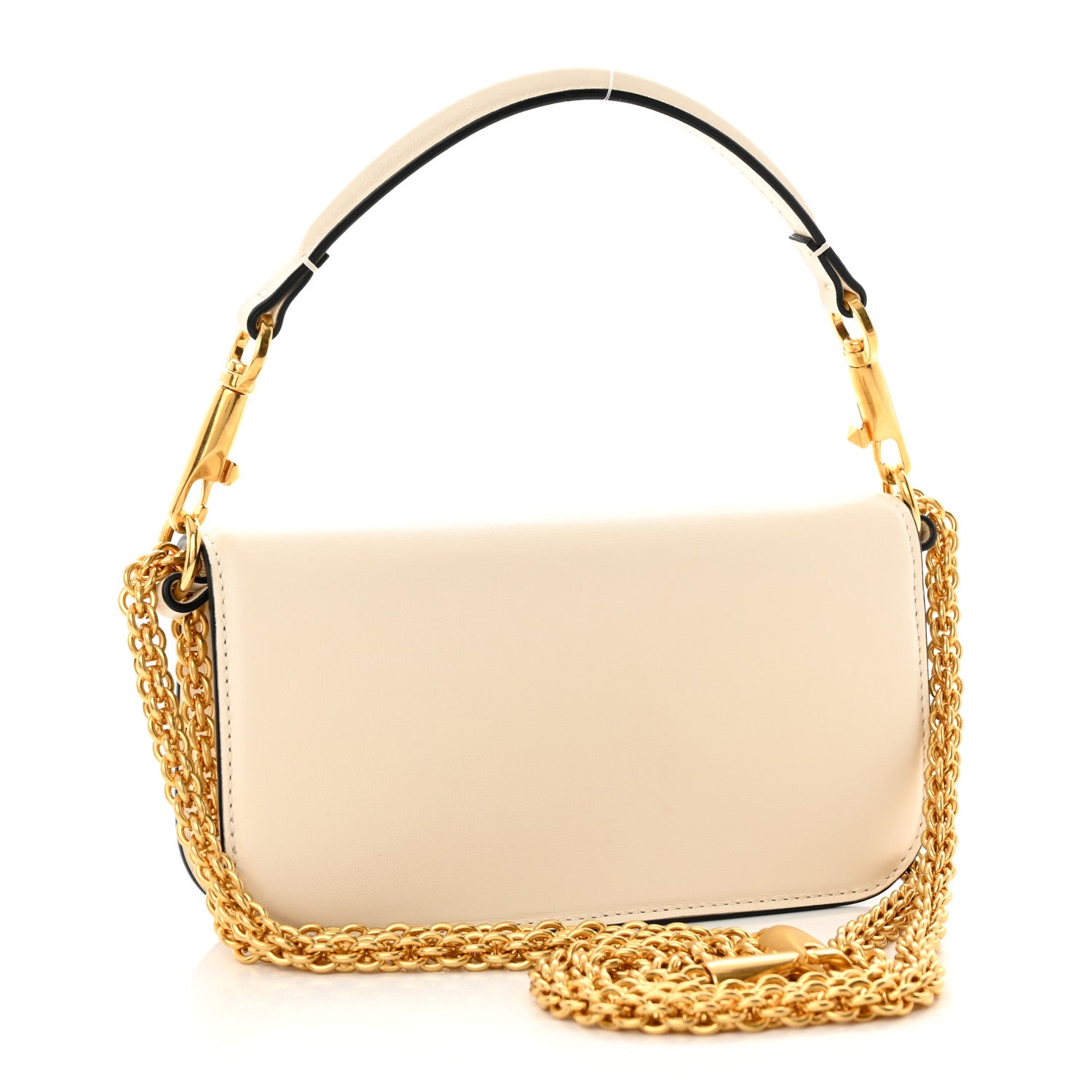 Valentino Garavani Calfskin Vlogo Small Loco Shoulder Bag Light Ivory 3 of 12