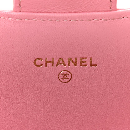 Chanel Lambskin Quilted Large Gusset Flap Wallet Pink 6 of 8