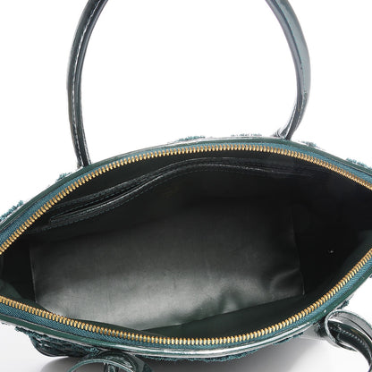 Louis Vuitton Patent Lambskin Fascination Lockit Vert Fonce 5 of 7