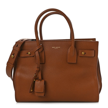Saint Laurent Grained Calfskin Baby Sac De Jour Supple Canyon 3 of 9