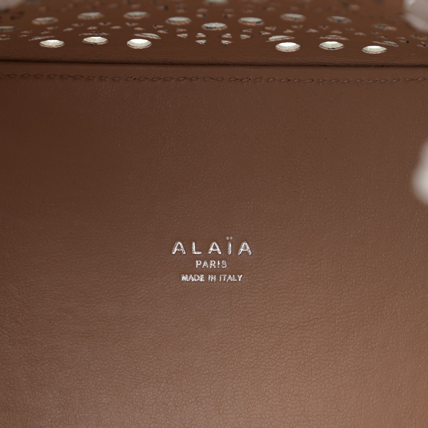 Calfskin Vienne Wave Mina 20 Bag White