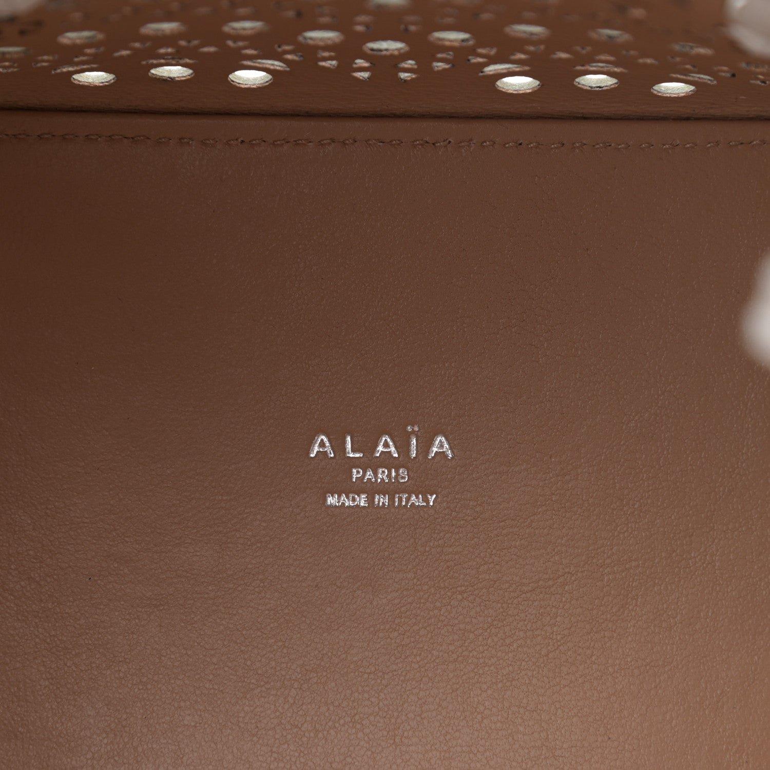 Alaia Calfskin Vienne Wave Mina 20 Bag White 7 of 12
