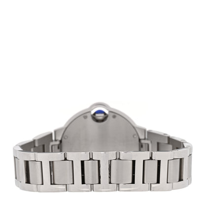 Cartier Stainless Steel Diamond Bezel 33mm Ballon Bleu De Cartier Automatic Watch Blue 3 of 5