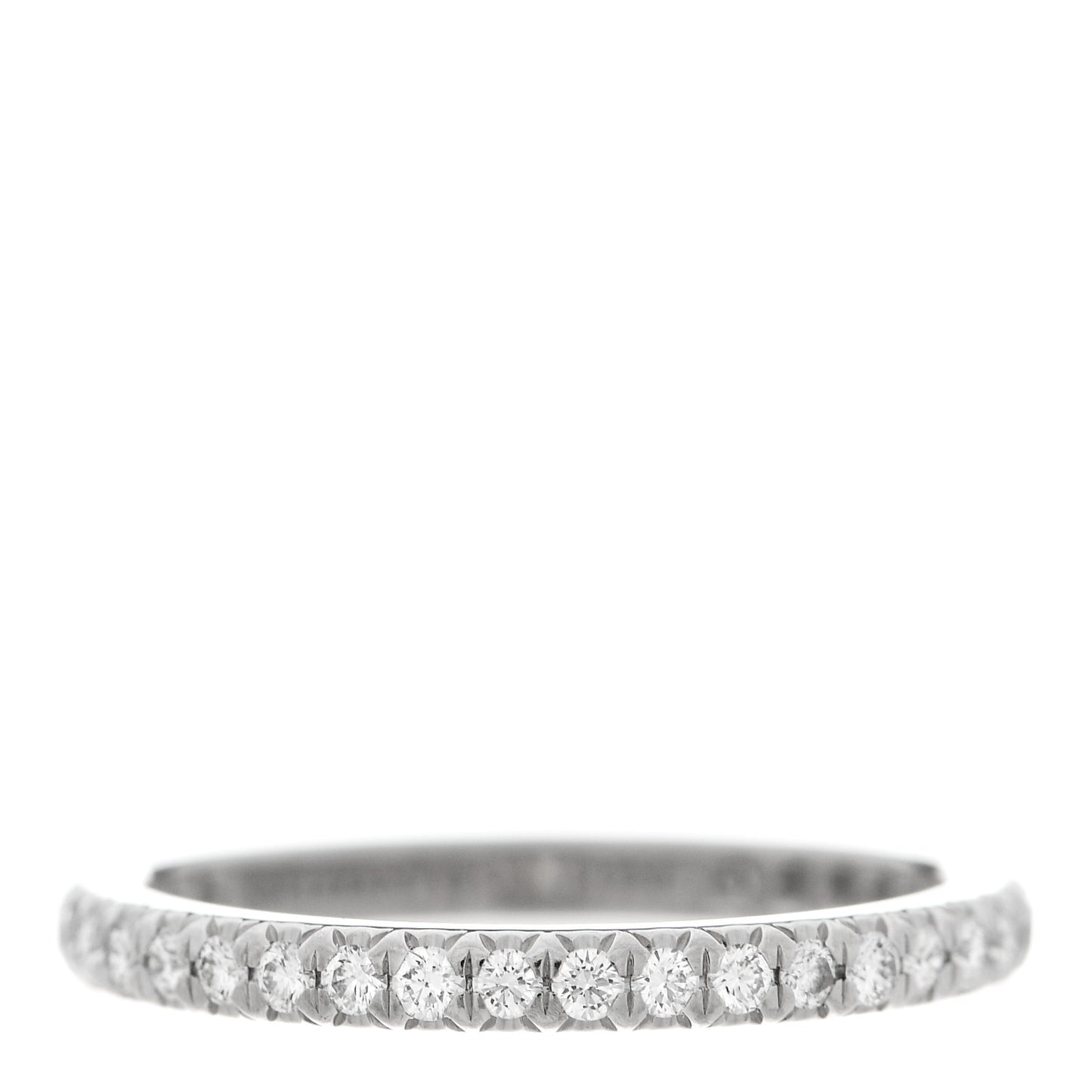 Platinum Diamond .31ctw Soleste Eternity Band Ring 48 4.5